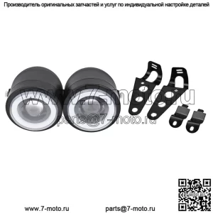 Ретро мотоциклетные светодиодные двойные фары Harley Prince CG125 модифицированные круглые фары передние фары ангела поворотники