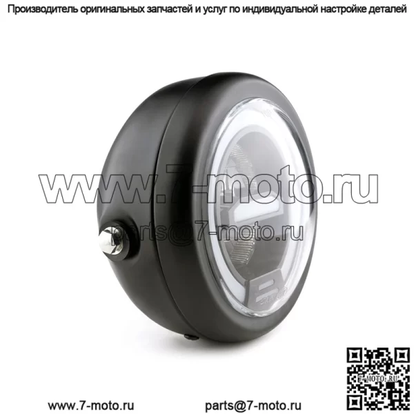 Модифицированная ретро фара холодного света для мотоцикла, светодиодная фара дневного света, универсальная фара для локомотива CG125 - Image 4