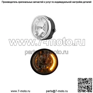 Аксессуары для мотоциклов, 8-дюймовые модифицированные кольцевые фары для мотоцикла, Harley, дальний и ближний свет, фары с функцией рулевого управления