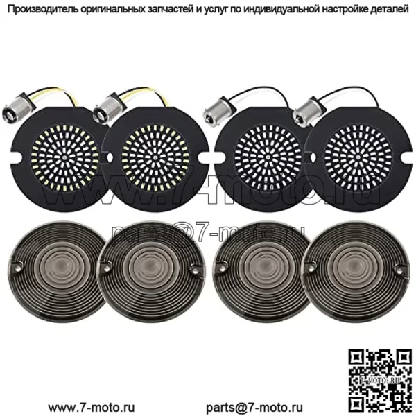 Светодиодные указатели поворота 3 1/4 дюйма 1157 1156, совместимые с Harley 1986-2023 гг., Electra Glide Road King Road Glide Softail Tour Glide Ultra Limited, светодиодные указатели поворота