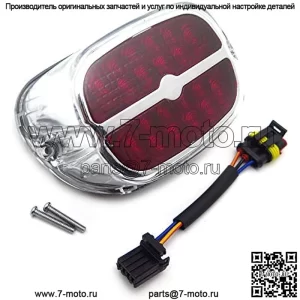 MT355-RL-CC КРАСНЫЕ ходовые огни заднего тормоза, совместимые с Harley Davidson Dyna Sportster 1999 года выпуска и позже, XL с прозрачными линзами