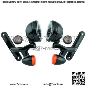 Letric Lighting Co. 4,5-дюймовые светодиодные противотуманные/ближние фары с поворотниками и кронштейном для Harley