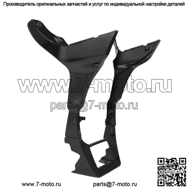 Подходит для мотоциклов, модифицированных автомобилей Harley Road Gliding 17-23, передний комбинированный обтекатель, грунтовка черного цвета - Image 2