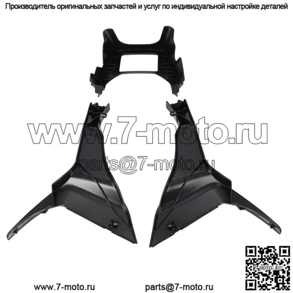 Подходит для мотоциклов, модифицированных автомобилей Harley Road Gliding 17-23, передний комбинированный обтекатель, грунтовка черного цвета - Image 5