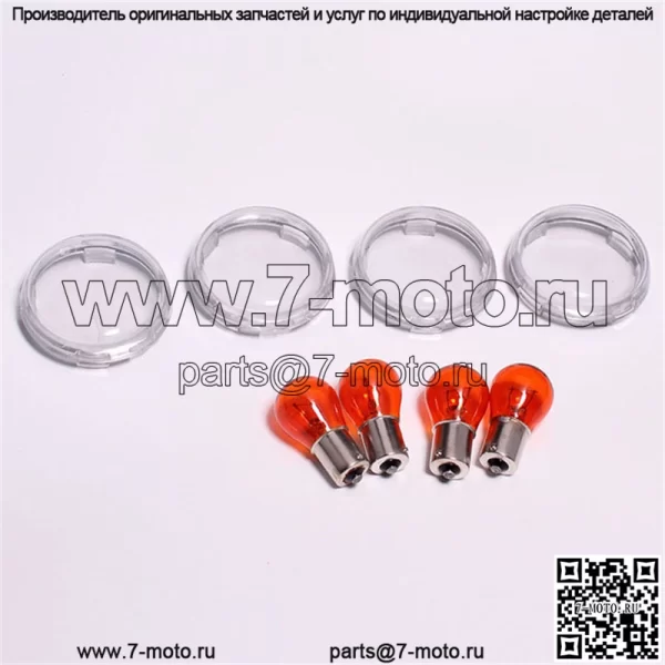 Крышка рулевого фонаря Harley для мотоцикла, пластиковая крышка переднего и заднего указателя поворота, многоцветная крышка поворотника, световой корпус - Image 2