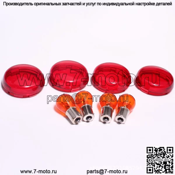 Крышка рулевого фонаря Harley для мотоцикла, пластиковая крышка переднего и заднего указателя поворота, многоцветная крышка поворотника, световой корпус - Image 4