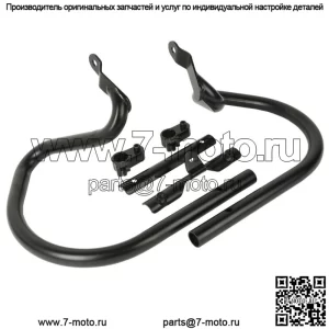 Защитная планка двигателя 1 1/4 дюйма, подходит для Harley V ROD VRSCAW Night ROD VRSCD, черная (для: Harley-Davidson)