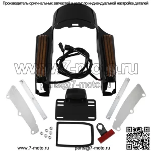 Светодиодный фонарь на заднее крыло из АБС-пластика подходит для Harley Touring Road King Glide 14-22 21 (для: Harley-Davidson)