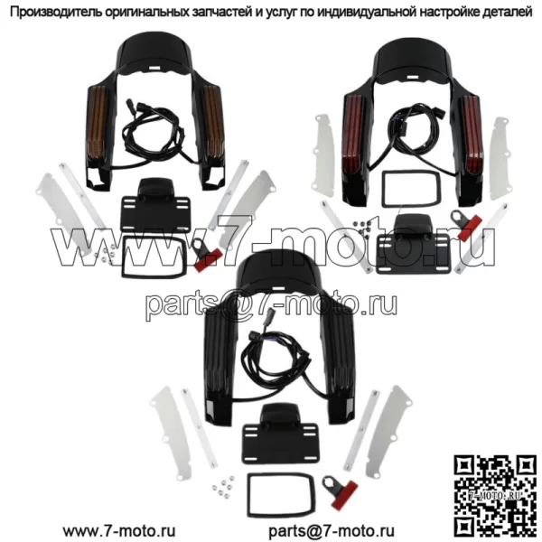 Светодиодный фонарь на заднем крыле из АБС-пластика подходит для Harley Ultra Limited FLHTK 2014 года выпуска (для: Harley-Davidson)