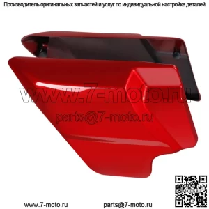 Боковые крышки аккумуляторной батареи подходят для Harley Touring Street Glide 2009-2023 18 Wicked Red (Для: Harley-Davidson)