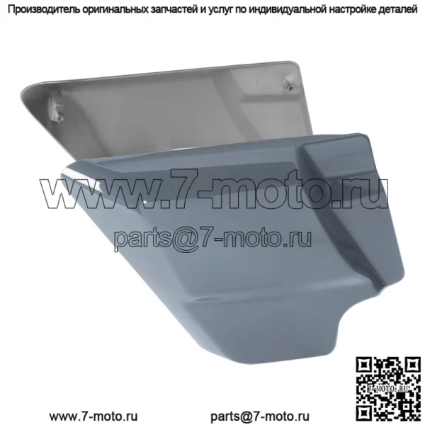 Боковые крышки аккумуляторной батареи, подходят для Harley Touring Road King 09-23 22 Gunship Grey (Для: Harley-Davidson)