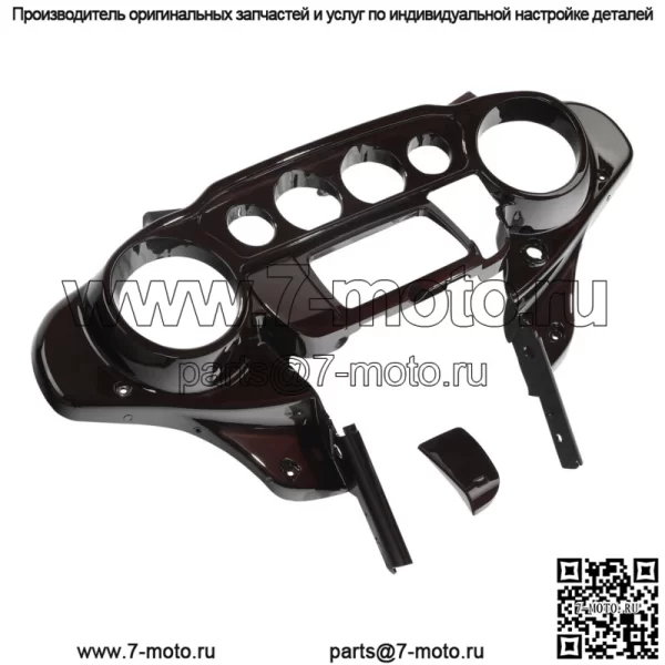 Внутренний обтекатель Batwing подходит для Harley Touring Street Glide 2014-2023 Black Forest