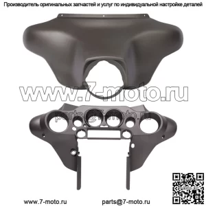 Внутренний внешний обтекатель Batwing подходит для Harley Electra Glide 1996-2013 Pewter Denim (для: Harley-Davidson)