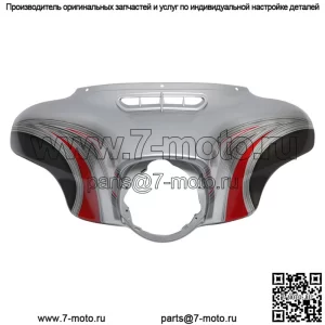 Внешний обтекатель Batwing подходит для Electra Glide 14+ Candy Red/Silver Honeycomb Fade (Для: Harley-Davidson)