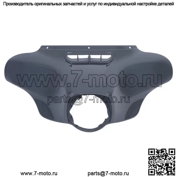 Внешний обтекатель Batwing подходит для Harley Touring Electra Glide 14-23 15 Gunship Grey (Для: Harley-Davidson)