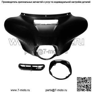 Внешний обтекатель крыла летучей мыши подходит для Harley Touring FLHX FLHT 2014-2023 Black Tempest (для: Harley-Davidson)