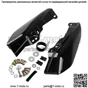 Черные дефлекторы средней рамы, подходящие для Harley Touring Road Street Glide 09-23 22