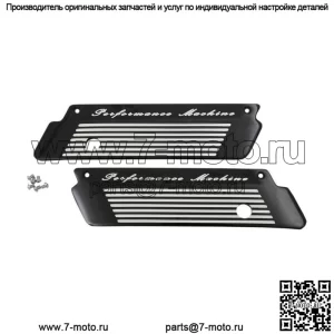 Крышки защелки седельной сумки Performance Machine рифленые для Harley Touring