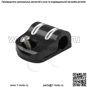 Черный зажим для троса сцепления, подходит для Harley Softail Deluxe Fatboy 2000-2023 2022 2021 (Для: Harley-Davidson)