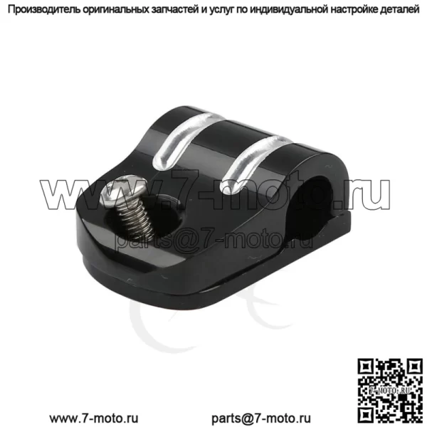 Черный зажим для троса сцепления, подходит для Harley Softail Deluxe Fatboy 2000-2023 2022 2021 (Для: Harley-Davidson)