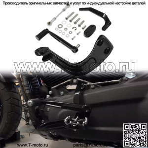 Черный боковой комплект управления серединой управления, подходит для Harley Sport Glide FLSB FXFB 2018-2023 (для: Harley-Davidson)