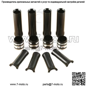 Черные крышки трубок толкателя, нижняя часть, подходят для Harley Twin Cam Model 1999-2017, алюминий (для: Harley-Davidson)