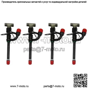 4 шт. топливные форсунки для John Deere 3029 4039 6059 6068 погрузчик 300D 310C 6600