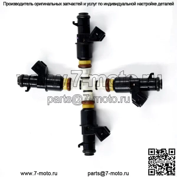 16450-PPA-A01 4 топливных форсунки, подходящие для Honda CRV CR-V 2.4L L4 2002-2004 гг. - Image 2
