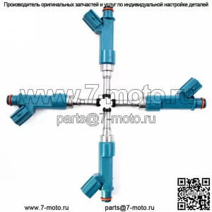 23250-37020 Набор из 4 топливных форсунок, пригодных для 2011 Lexus CT200h 1.8L 4-дверный