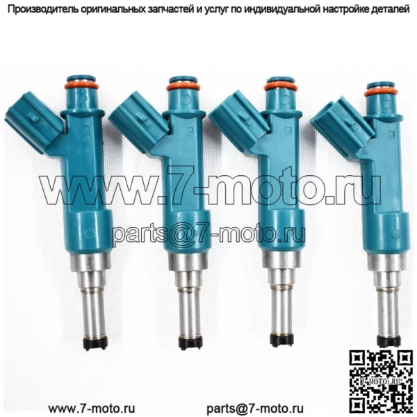 23250-37020 Набор из 4 топливных форсунок, пригодных для 2011 Lexus CT200h 1.8L 4-дверный - Image 2
