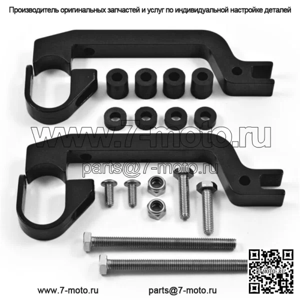 Комплект цевья для квадроцикла Polaris (черный/черный) с креплением STD - Image 2
