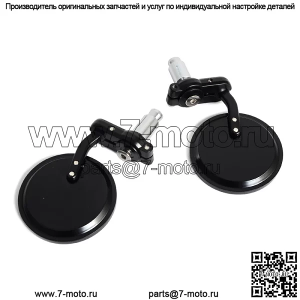 Аксессуары для мотоциклов, полностью черный мотоцикл Harley, модифицированное зеркало заднего вида на руль, модифицированное зеркало заднего вида на руль для электромобиля - Image 5