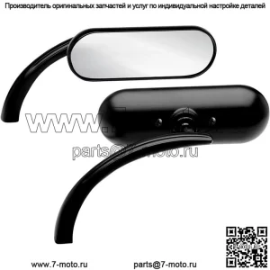 Аксессуары для мотоциклов, алюминиевые, классической формы, мотоцикл Harley, модифицированное зеркало заднего вида, ретро, крутое, черное, светоотражающее, реверсивное
