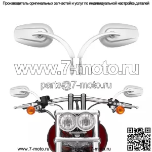 Зеркало заднего вида 8 мм подходит для Harley Touring Electra Street Road Glide Sportster (для: Harley-Davidson)