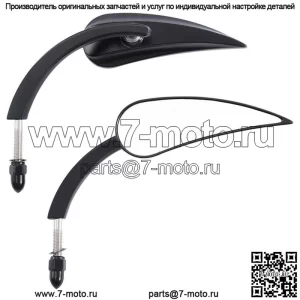 Зеркала заднего вида 8 мм подходят для Harley Touring Electra Street Glide Softail Fat Boy (для: Harley-Davidson)