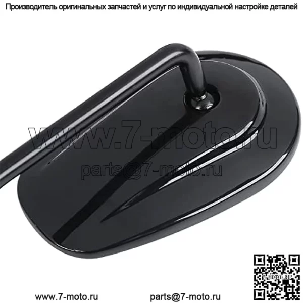 Зеркала заднего вида в форме каплевидной формы Harley 8 мм, совместимые с Harley Davidson Road King CVO Road Street Tri Glide Freewheeler Street XG500 XG750 Sportster XL883 1200 Softail Street Bob (Blakc) - Image 4