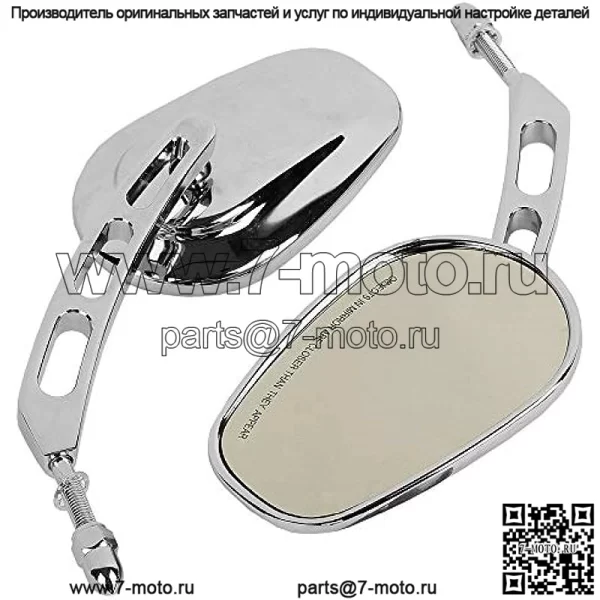 Зеркало заднего вида для мотоцикла 8 мм, задние боковые зеркала для Harley Road King Sportster Fatboy Dyna FXDF FLSTF Softail - Image 2