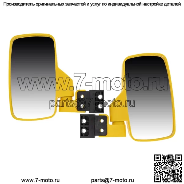 Комплект желтых зеркал бокового обзора NICHE для John Deere Gator HPX XUV 550 560 590 835 (Для: John Deere Gator CS) - Image 5