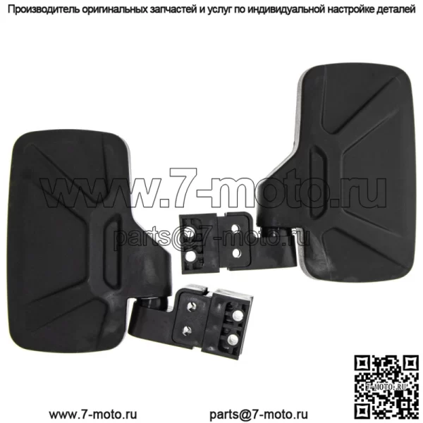 Комплект черных зеркал бокового обзора NICHE для John Deere Gator HPX XUV 550 560 590 835 (Для: John Deere Gator CS) - Image 4