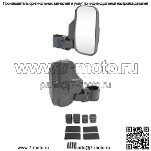 Зеркала заднего вида UTV, 1,75–2 дюйма, дуга безопасности для John Deere Gator CS CX HPX RSX 850i (для: John Deere Gator CS)