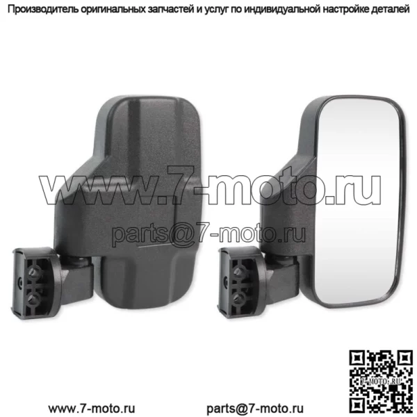 Боковые зеркала заднего вида UTV 1,75-2 дюйма для John Deere Gator EFI 25I 825I 860I 855D (для: John Deere Gator CS) - Image 2