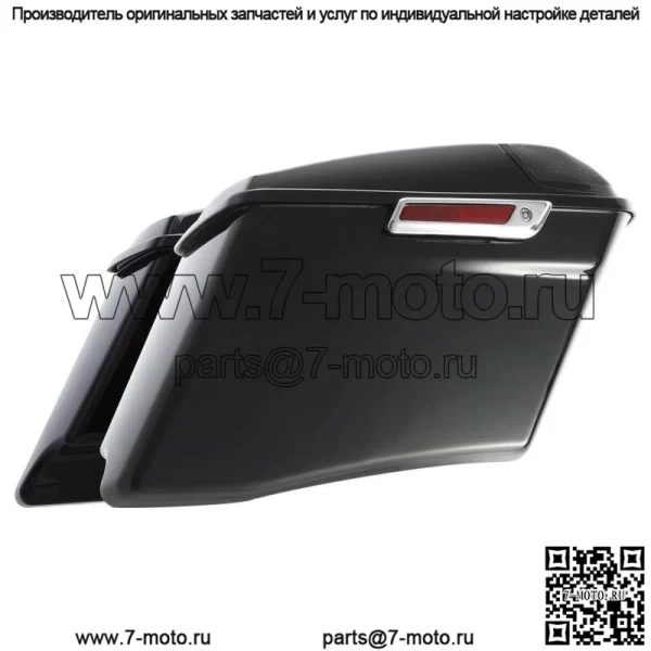 Удлиненные жесткие седельные сумки 4 дюйма, подходят для Harley Touring CVO Road Street Glide 14-23 (для: Harley-Davidson)