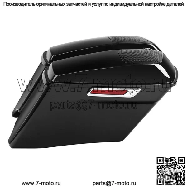 Удлиненная седельная сумка 4 дюйма, крышка динамика 6x9 дюймов, подходит для Harley Street Road Glide 14-23 (для: Harley-Davidson)