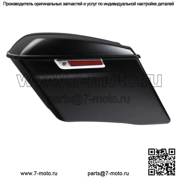 Удлиненная седельная сумка 4 дюйма, подходящая для Harley Touring Road Glide 2014-2023, черный деним (для: Harley-Davidson)