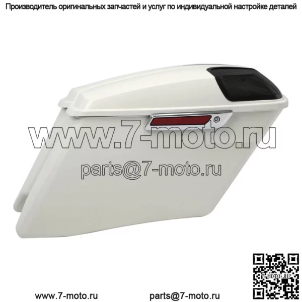 Удлиненные седельные сумки 4 дюйма, подходящие для Harley Street Glide 14-23 Bonneville Salt Denim