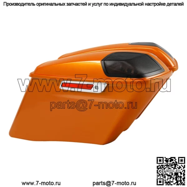 Удлиненные седельные сумки 4 дюйма, подходящие для Harley Street Glide FLHXS 14-23 22 Amber Whisky