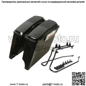 5-дюймовые седельные сумки, 6x9-дюймовый кронштейн для крышки динамика, подходящий для Harley Softail 84-17
