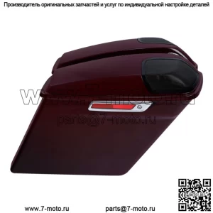 5-дюймовые решетки динамиков в кофрах, подходящие для Harley Touring 2014-2023, бильярдно-бордового цвета