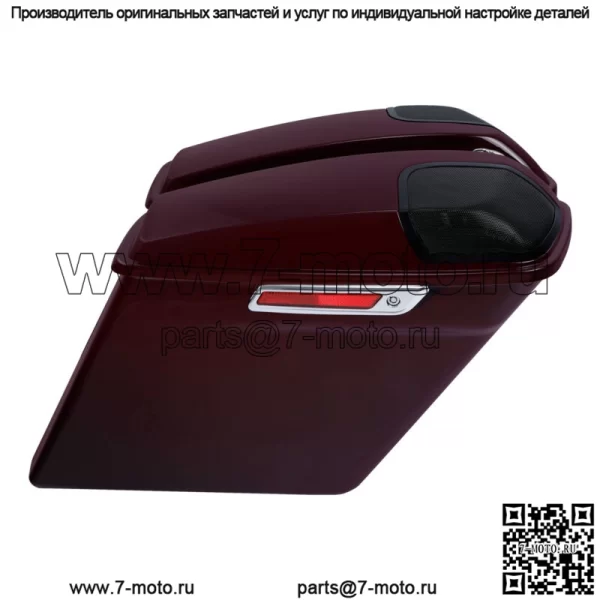 5-дюймовые решетки динамиков в кофрах, подходящие для Harley Touring 2014-2023, бильярдно-бордового цвета