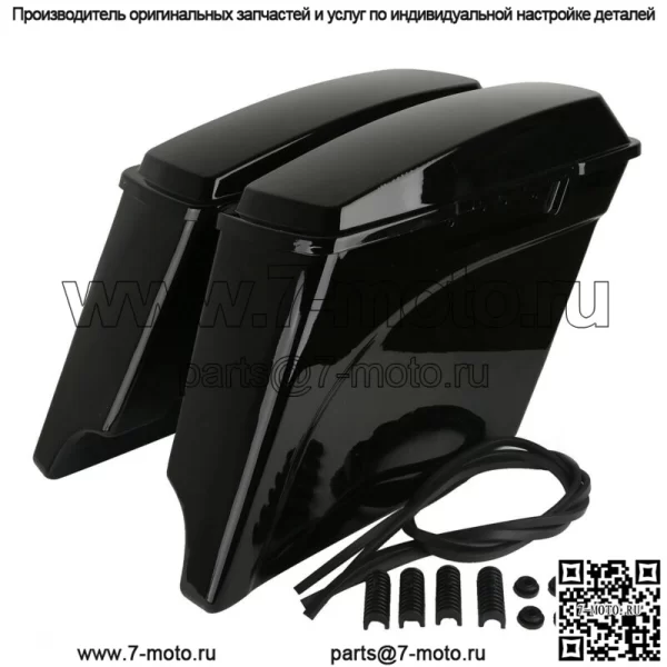 5-дюймовые удлиненные седельные сумки, подходящие для Harley Touring Road King Glide 93-13 (для: Harley-Davidson)